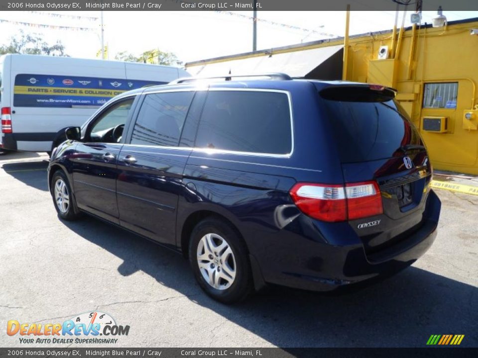 2006 Honda Odyssey EX Midnight Blue Pearl / Gray Photo #4