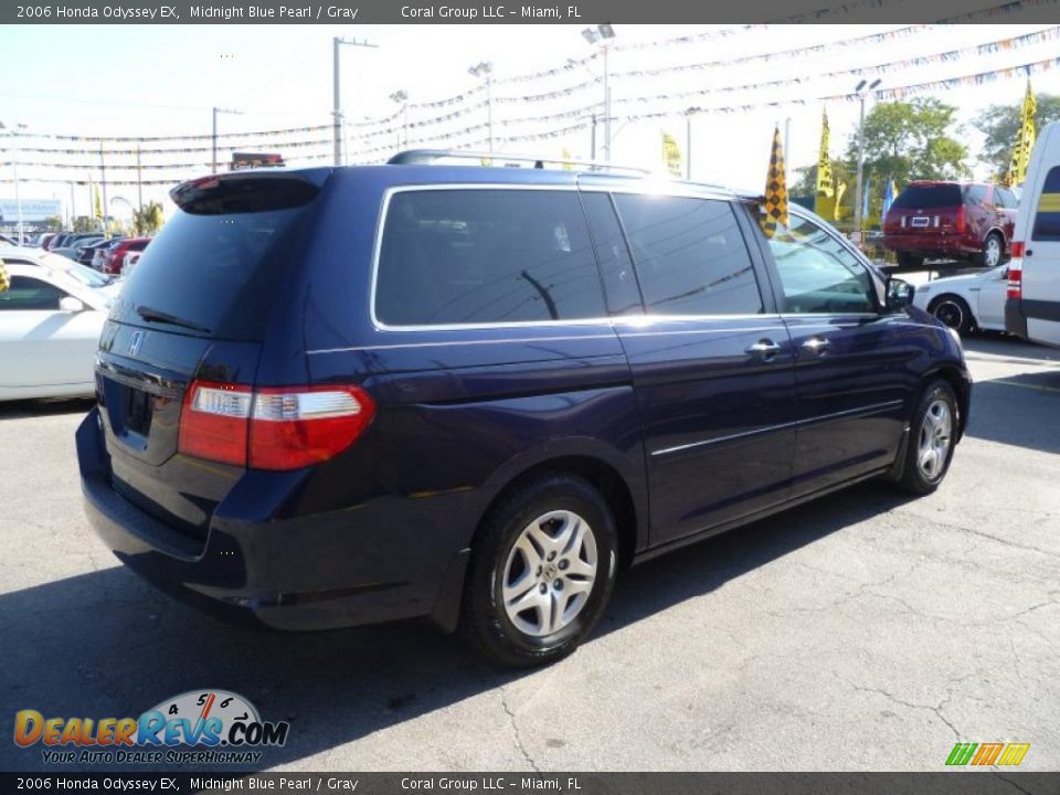 2006 Honda Odyssey EX Midnight Blue Pearl / Gray Photo #6