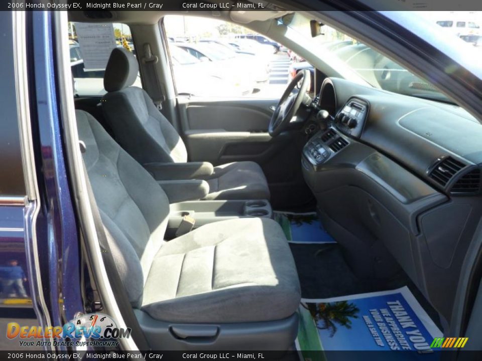 2006 Honda Odyssey EX Midnight Blue Pearl / Gray Photo #12