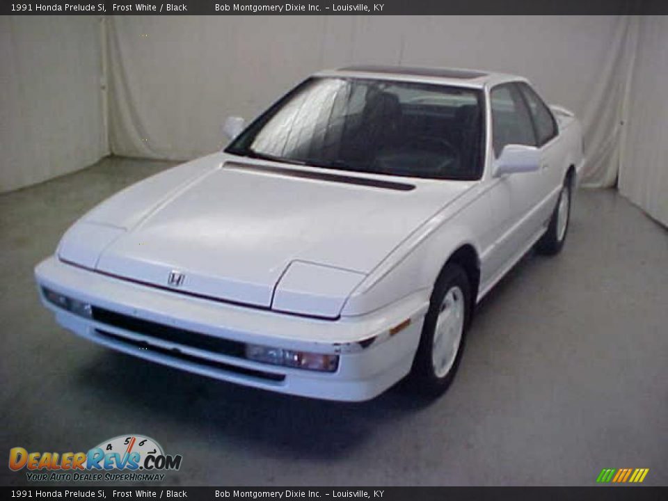 1991 Honda Prelude Si Frost White / Black Photo #3