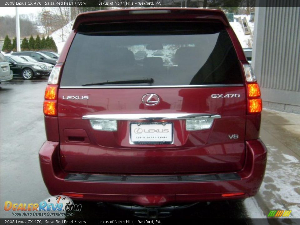 2008 Lexus GX 470 Salsa Red Pearl / Ivory Photo #4