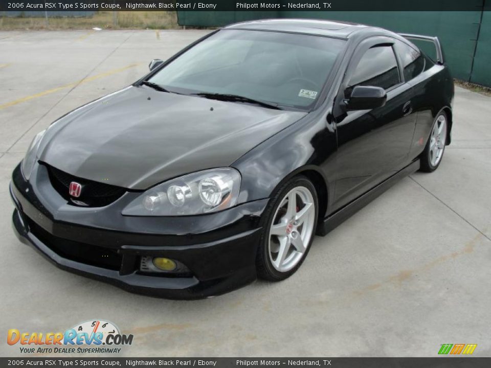 2006 Acura RSX Type S Sports Coupe Nighthawk Black Pearl / Ebony Photo #7