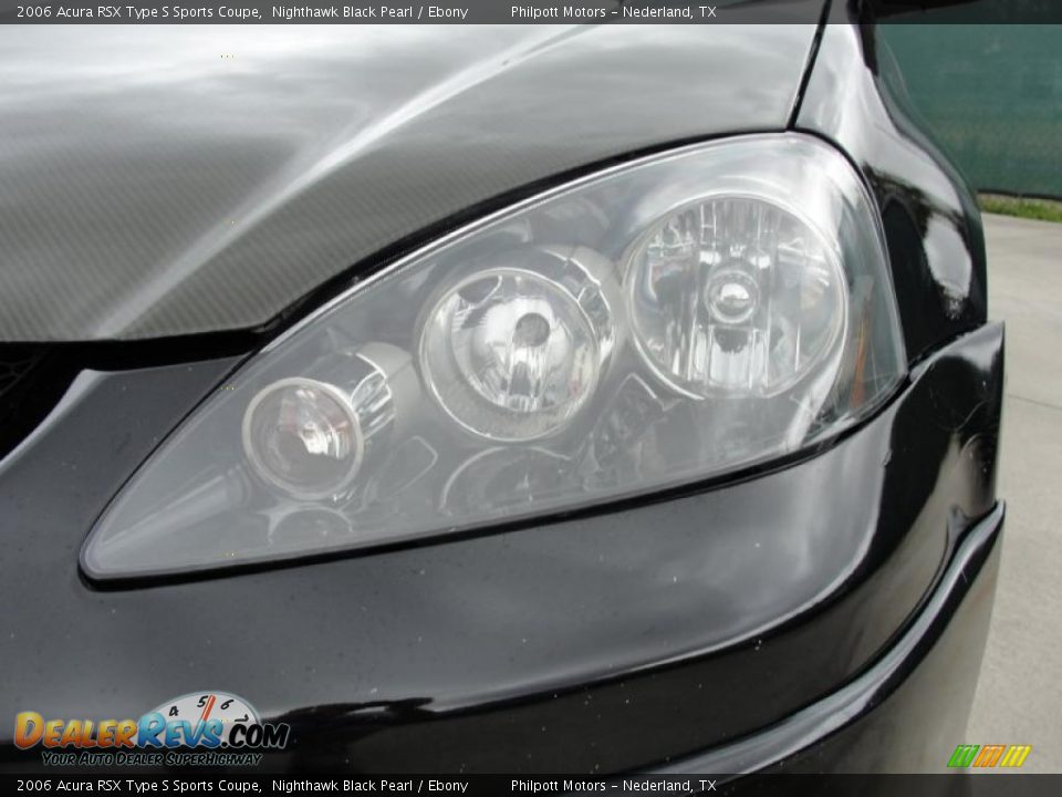2006 Acura RSX Type S Sports Coupe Nighthawk Black Pearl / Ebony Photo #10