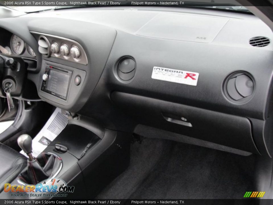 2006 Acura RSX Type S Sports Coupe Nighthawk Black Pearl / Ebony Photo #29