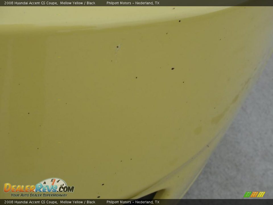 2008 Hyundai Accent GS Coupe Mellow Yellow / Black Photo #11