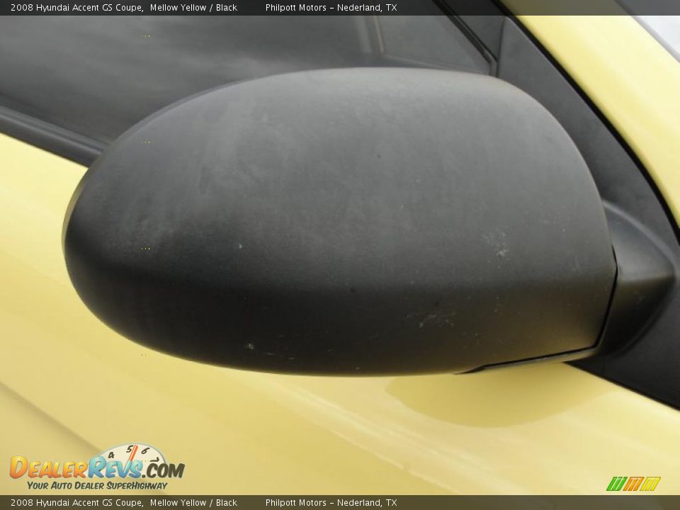 2008 Hyundai Accent GS Coupe Mellow Yellow / Black Photo #19