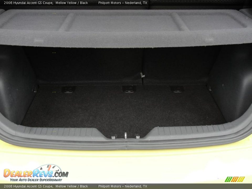 2008 Hyundai Accent GS Coupe Mellow Yellow / Black Photo #34