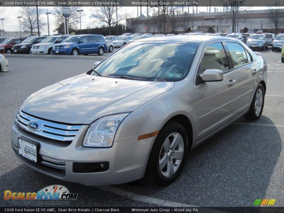 2008 Ford Fusion SE V6 AWD Silver Birch Metallic / Charcoal Black Photo #2