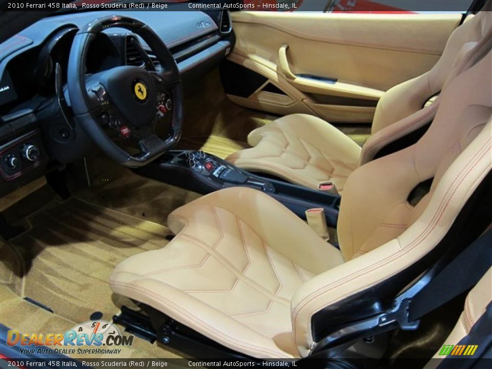 Beige Interior 2010 Ferrari 458 Italia Photo 6