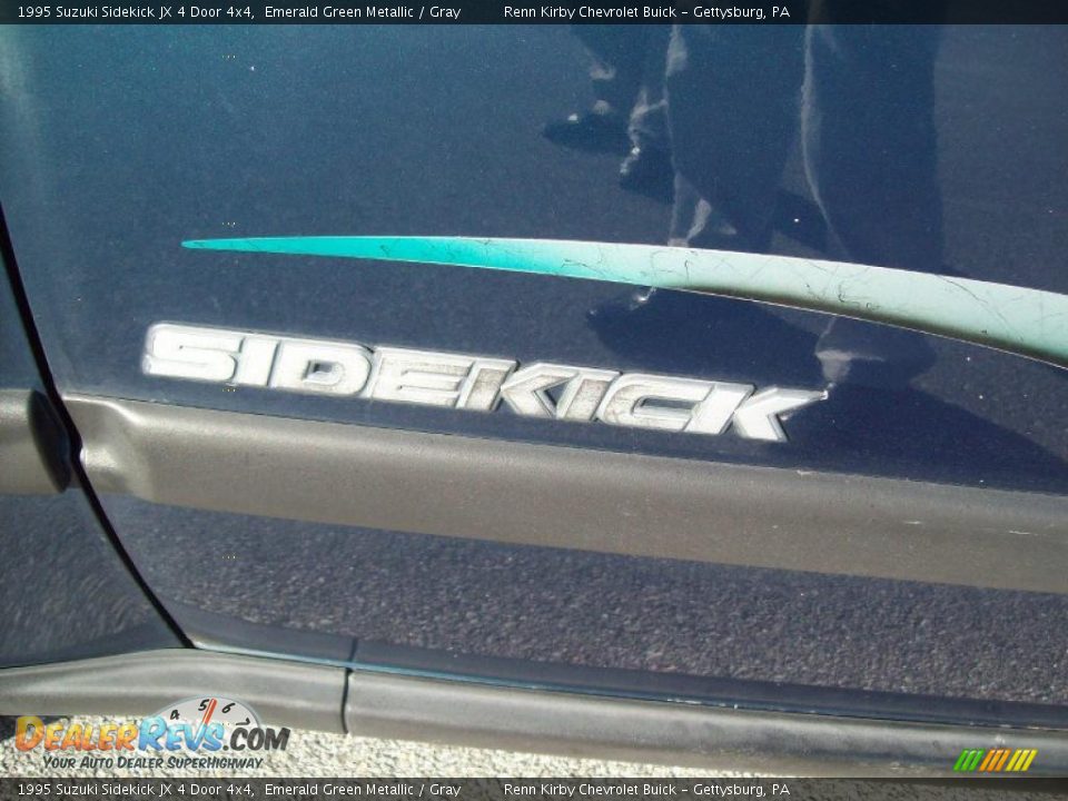 1995 Suzuki Sidekick JX 4 Door 4x4 Emerald Green Metallic / Gray Photo #27