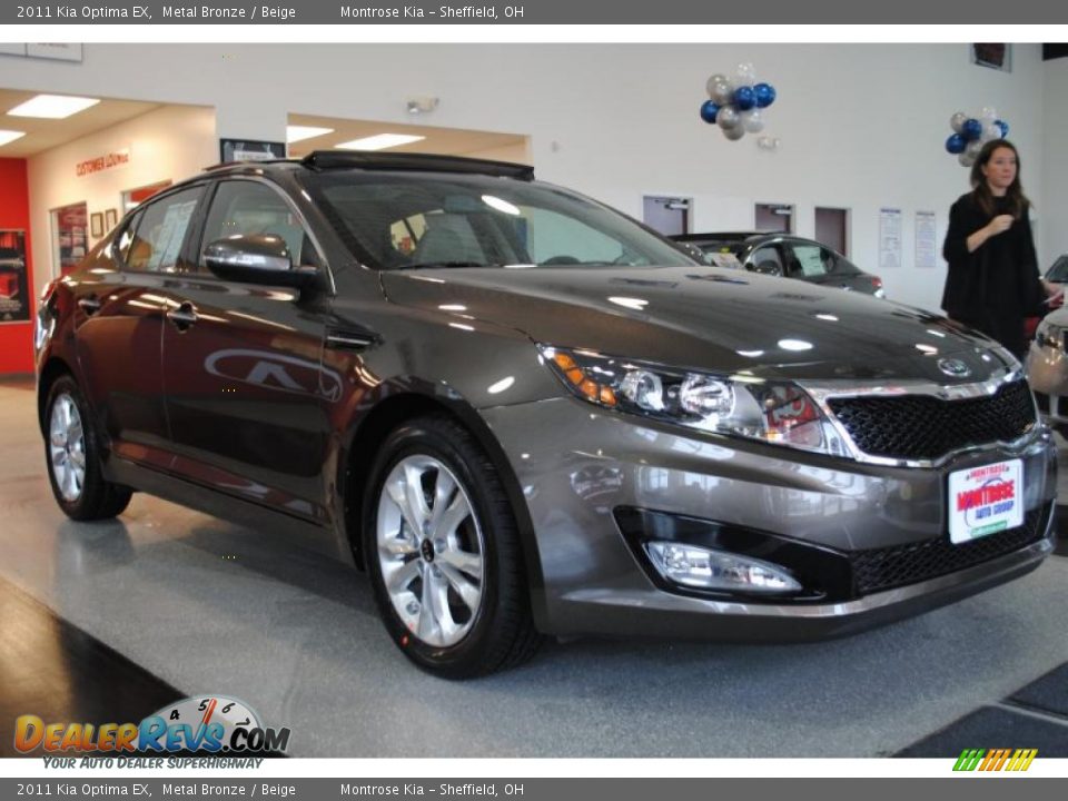 2011 Kia Optima EX Metal Bronze / Beige Photo #9