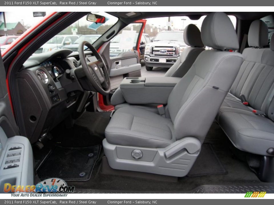 Steel Gray Interior 2011 Ford F150 Xlt Supercab Photo 9