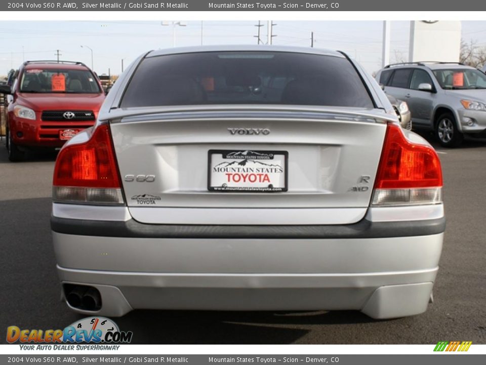 2004 Volvo S60 R AWD Silver Metallic / Gobi Sand R Metallic Photo #3