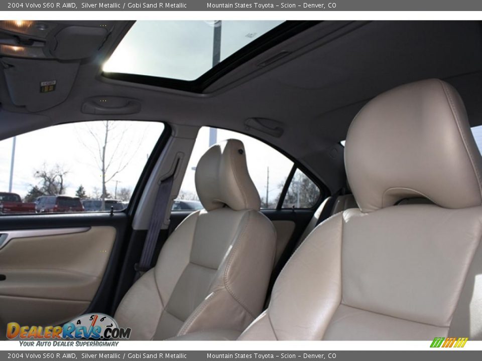2004 Volvo S60 R AWD Silver Metallic / Gobi Sand R Metallic Photo #28