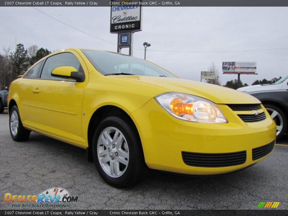 2007 Chevrolet Cobalt LT Coupe Rally Yellow / Gray Photo #1