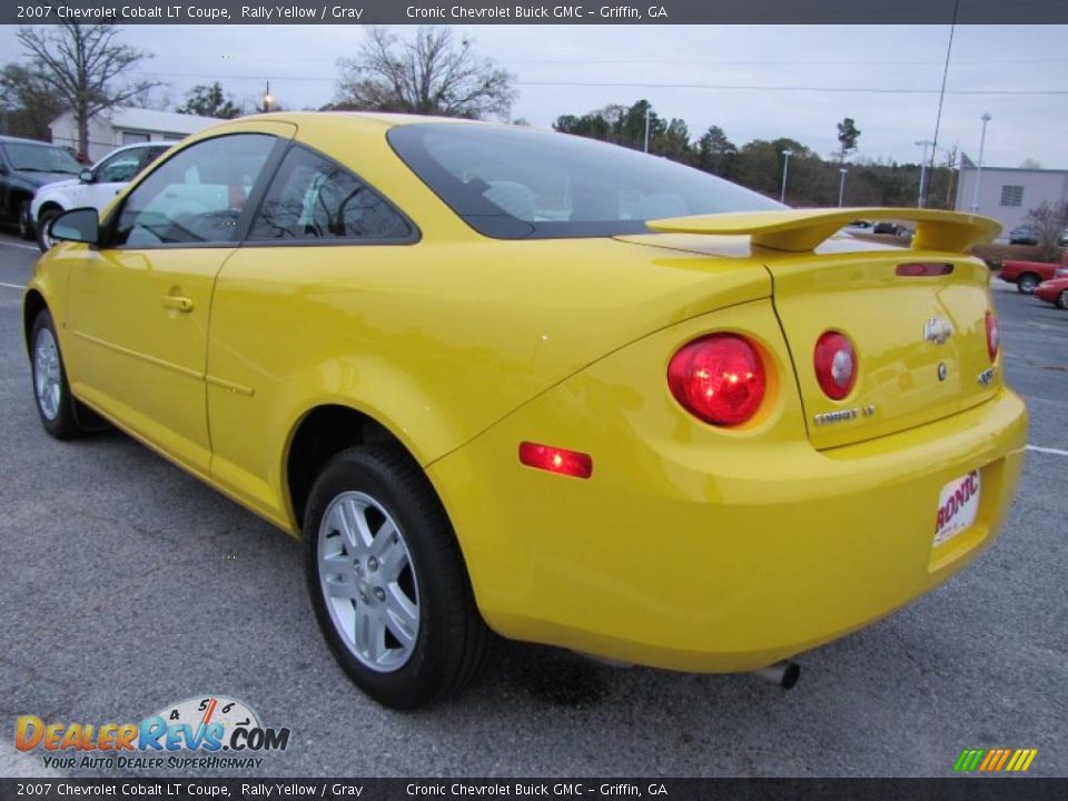 2007 Chevrolet Cobalt LT Coupe Rally Yellow / Gray Photo #4