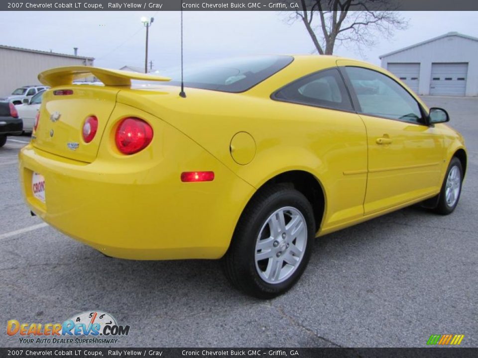 2007 Chevrolet Cobalt LT Coupe Rally Yellow / Gray Photo #6