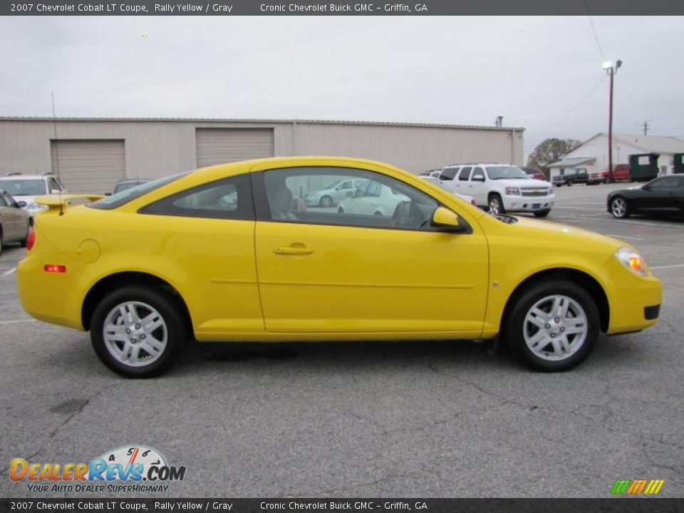 2007 Chevrolet Cobalt LT Coupe Rally Yellow / Gray Photo #7