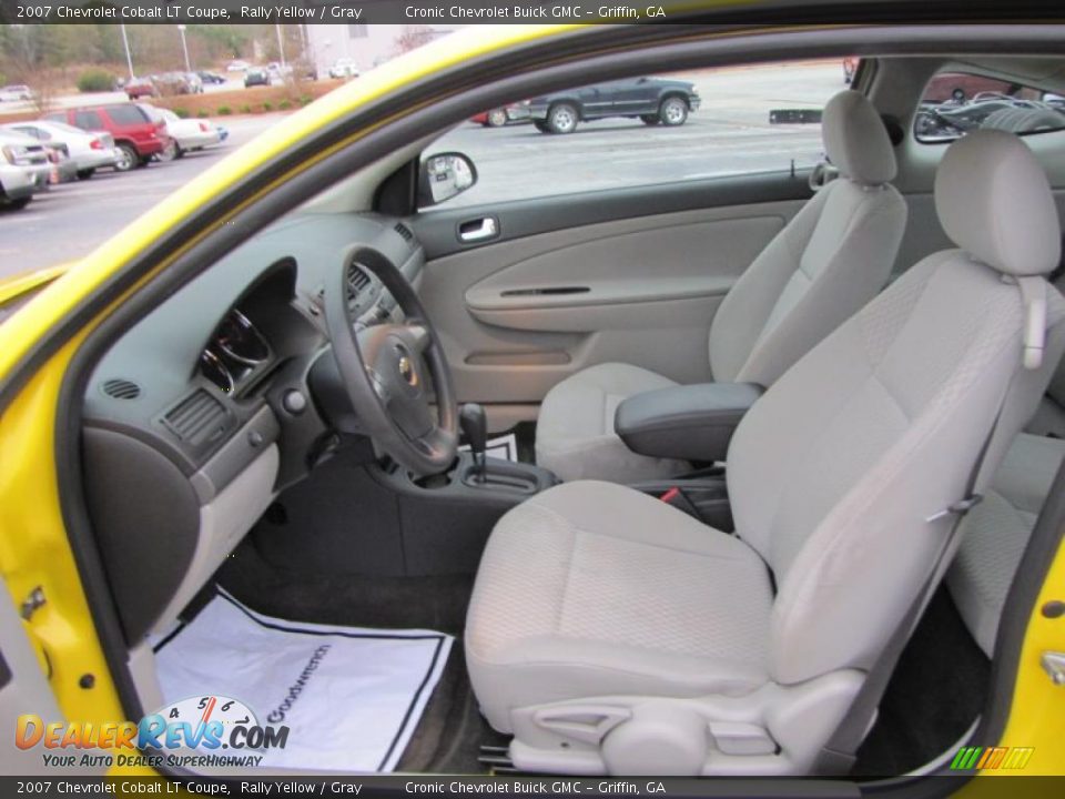 2007 Chevrolet Cobalt LT Coupe Rally Yellow / Gray Photo #9