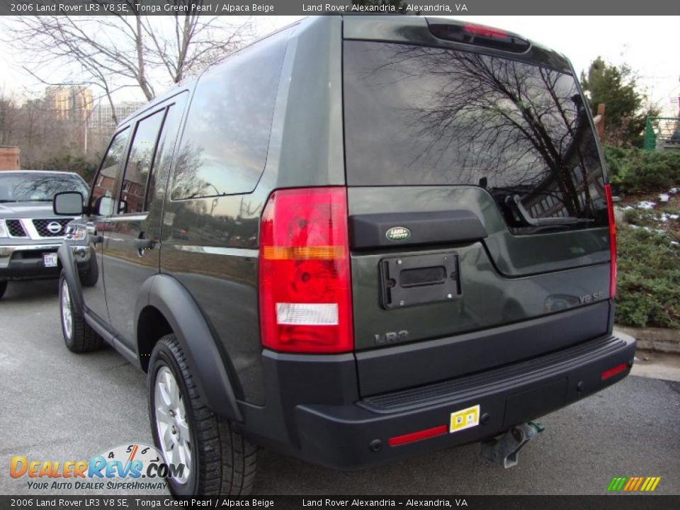 2006 Land Rover LR3 V8 SE Tonga Green Pearl / Alpaca Beige Photo #4