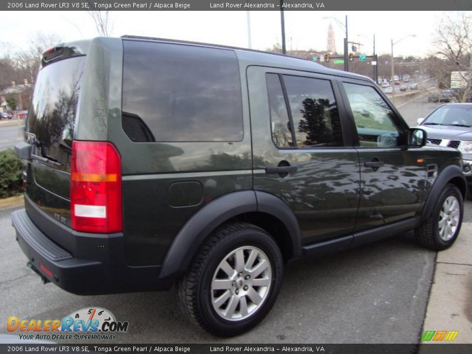 2006 Land Rover LR3 V8 SE Tonga Green Pearl / Alpaca Beige Photo #6