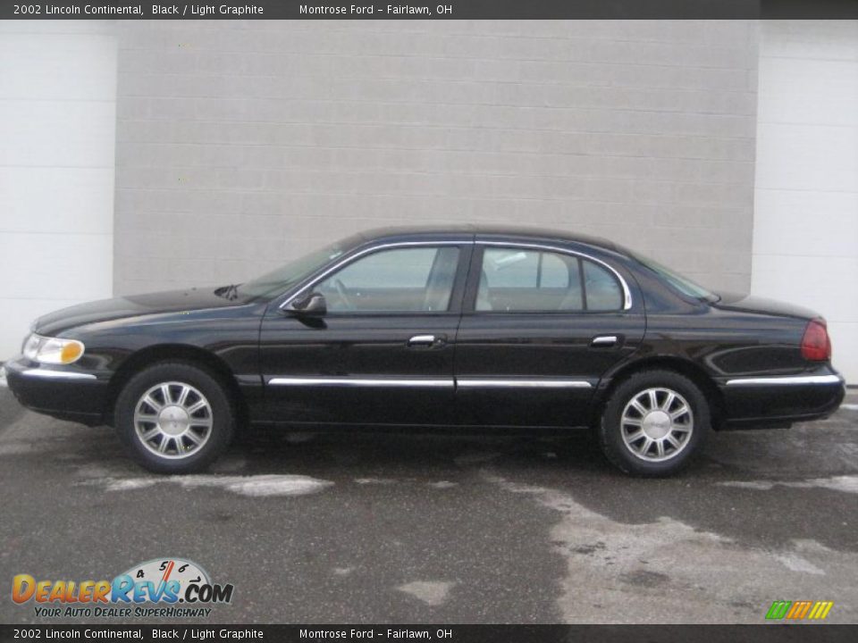 2002 Lincoln Continental Black / Light Graphite Photo #3