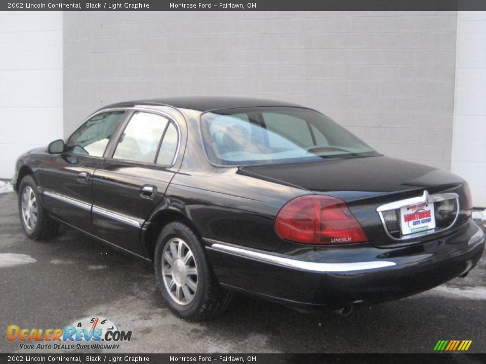 2002 Lincoln Continental Black / Light Graphite Photo #5