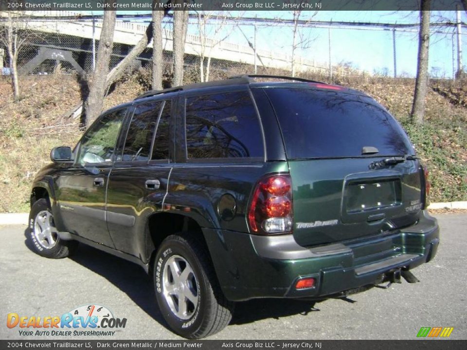 2004 Chevrolet TrailBlazer LS Dark Green Metallic / Medium Pewter Photo #5