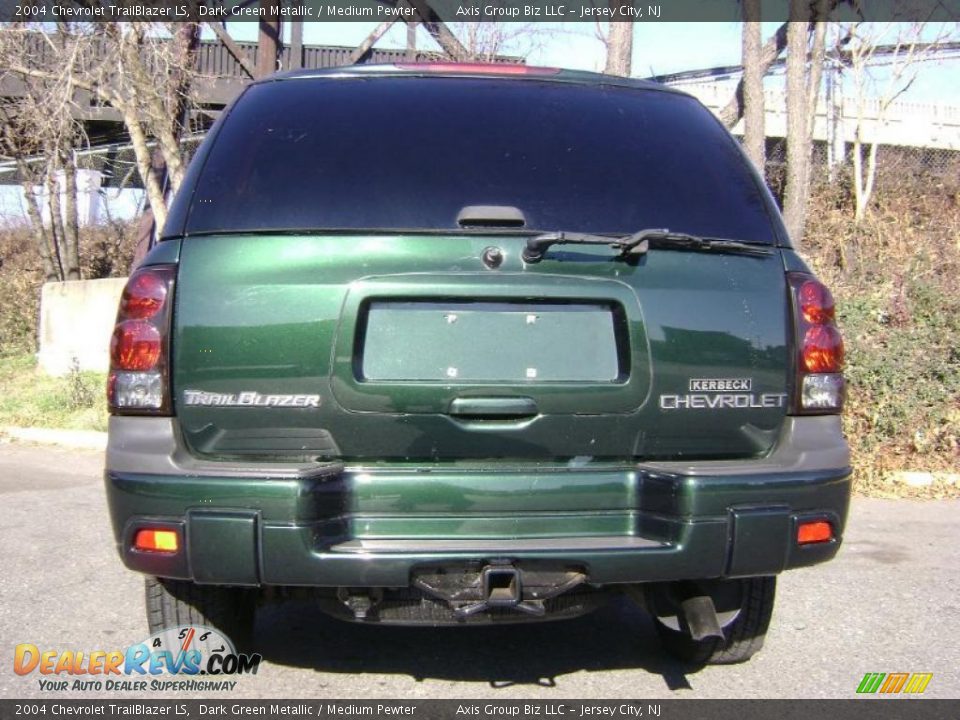 2004 Chevrolet TrailBlazer LS Dark Green Metallic / Medium Pewter Photo #6