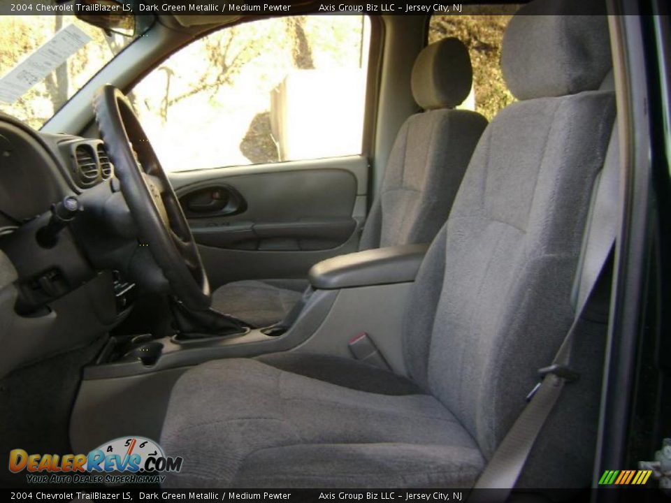 2004 Chevrolet TrailBlazer LS Dark Green Metallic / Medium Pewter Photo #13