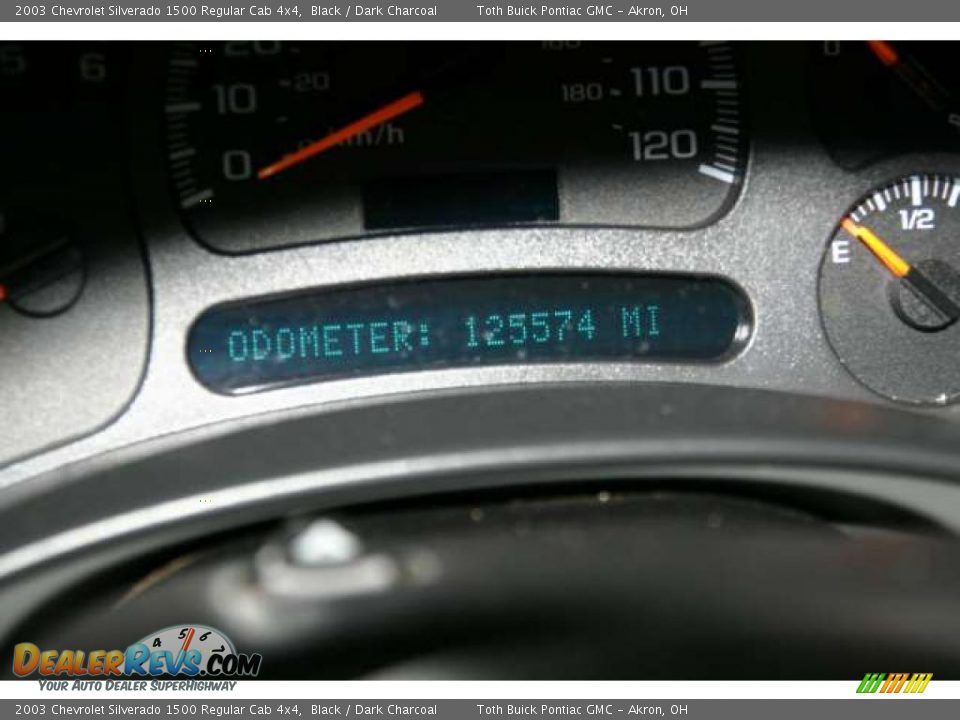 2003 Chevrolet Silverado 1500 Regular Cab 4x4 Black / Dark Charcoal Photo #10