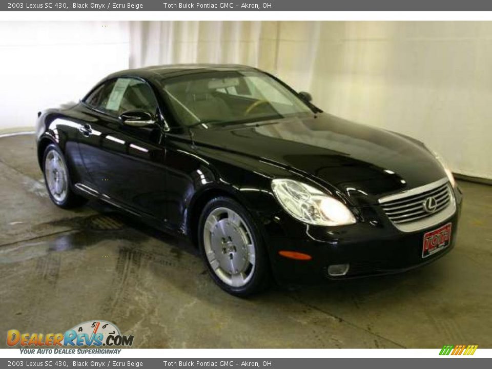 2003 Lexus SC 430 Black Onyx / Ecru Beige Photo #1