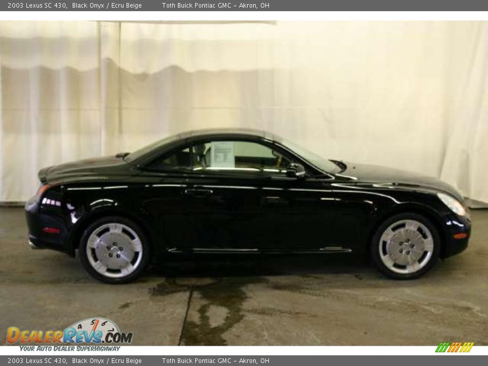 2003 Lexus SC 430 Black Onyx / Ecru Beige Photo #2