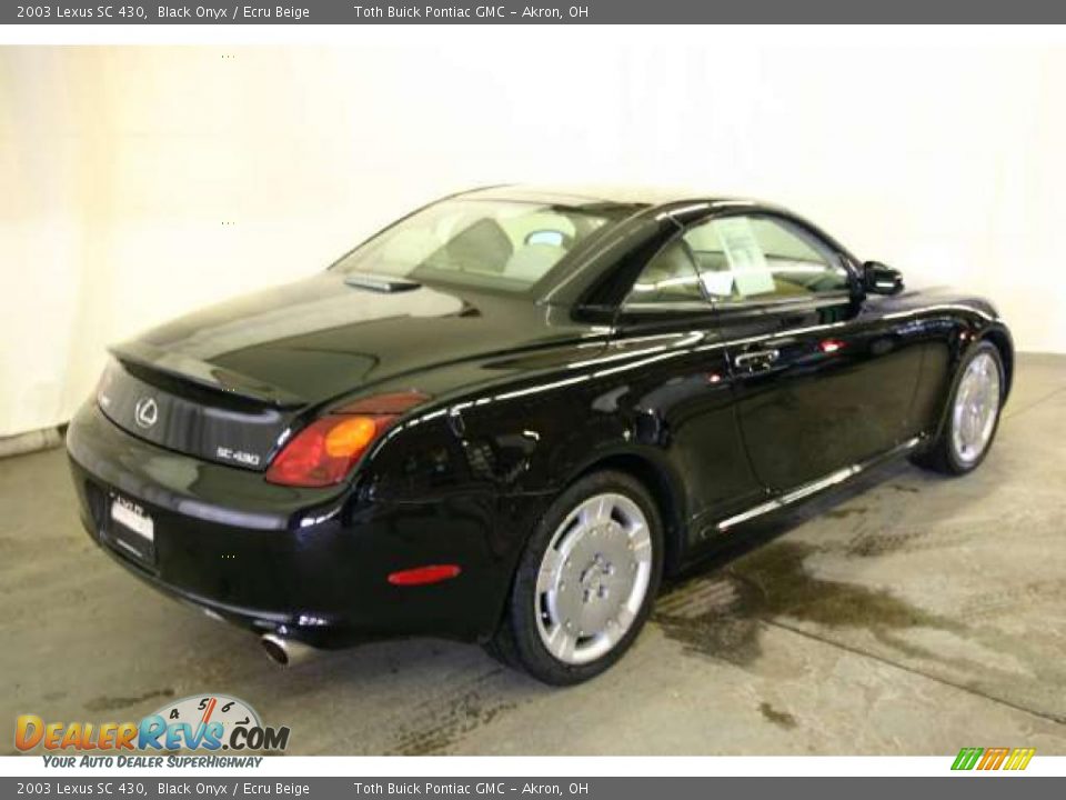 2003 Lexus SC 430 Black Onyx / Ecru Beige Photo #3