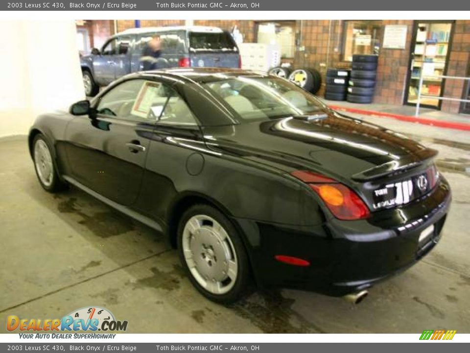 2003 Lexus SC 430 Black Onyx / Ecru Beige Photo #4