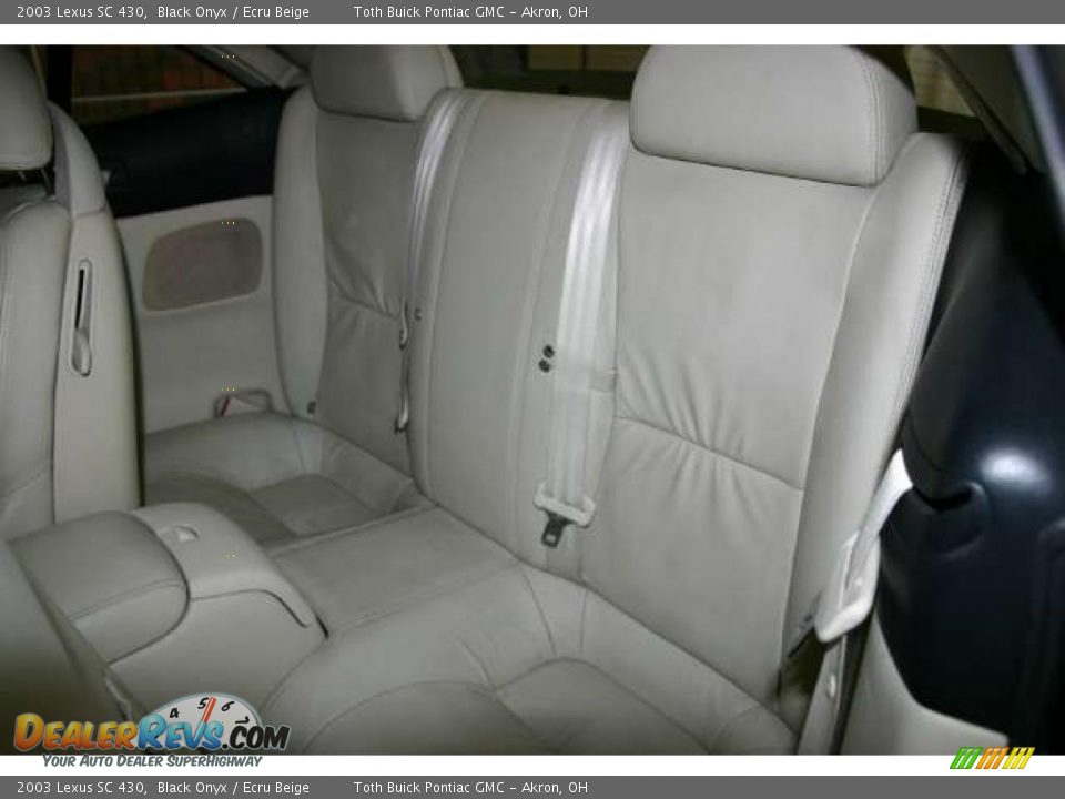 2003 Lexus SC 430 Black Onyx / Ecru Beige Photo #7