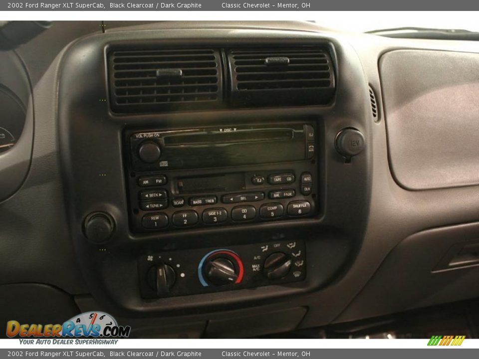 2002 Ford Ranger XLT SuperCab Black Clearcoat / Dark Graphite Photo #9