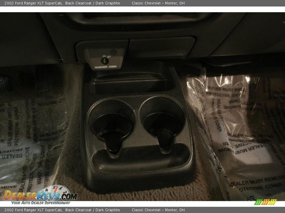 2002 Ford Ranger XLT SuperCab Black Clearcoat / Dark Graphite Photo #10