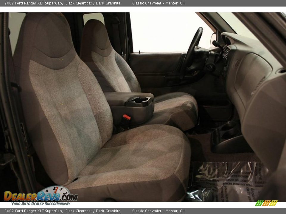 2002 Ford Ranger XLT SuperCab Black Clearcoat / Dark Graphite Photo #11