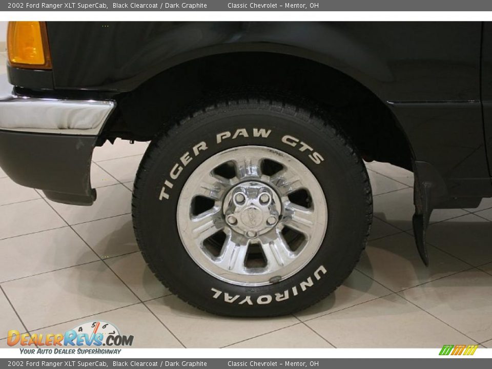 2002 Ford Ranger XLT SuperCab Black Clearcoat / Dark Graphite Photo #15