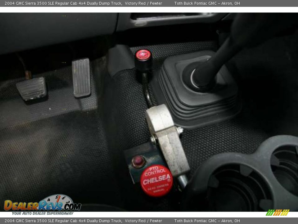 2004 GMC Sierra 3500 SLE Regular Cab 4x4 Dually Dump Truck Victory Red / Pewter Photo #13