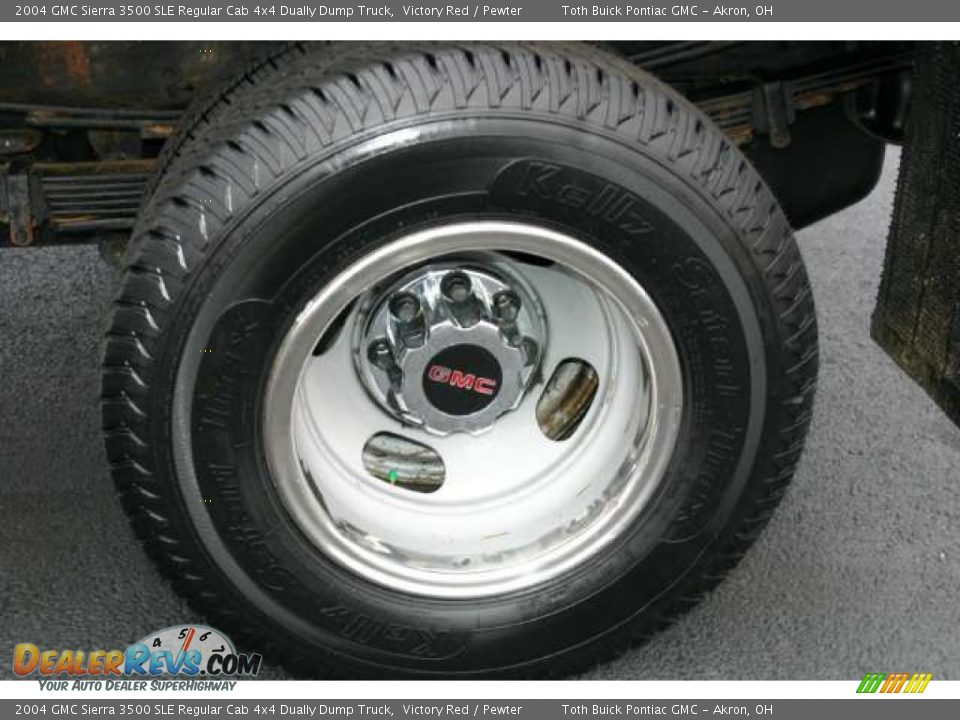 2004 GMC Sierra 3500 SLE Regular Cab 4x4 Dually Dump Truck Wheel Photo #15