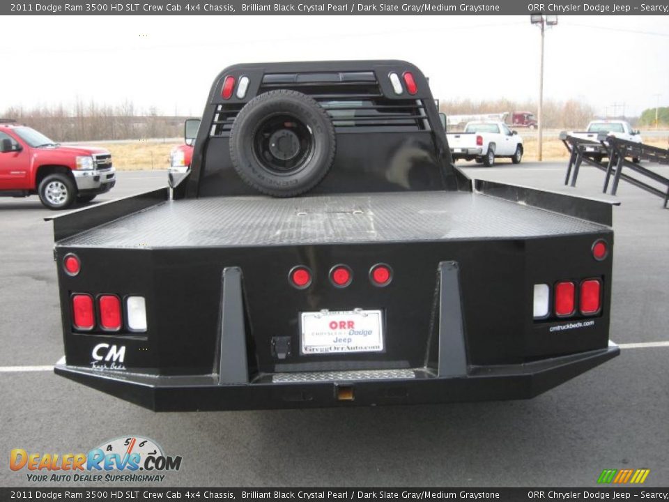 2011 Dodge Ram 3500 HD SLT Crew Cab 4x4 Chassis Brilliant Black Crystal Pearl / Dark Slate Gray/Medium Graystone Photo #5