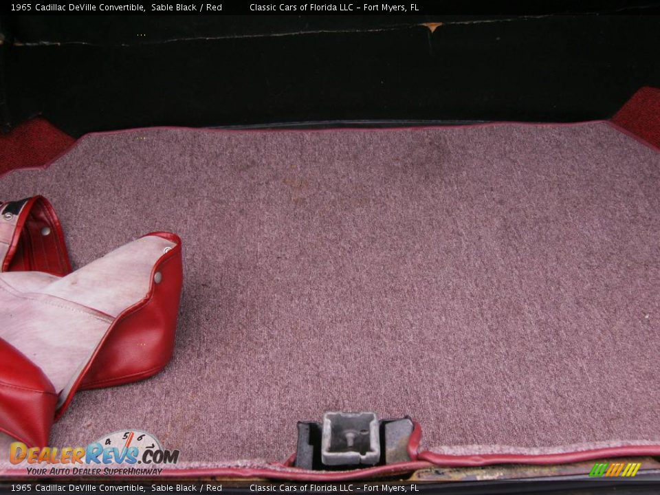 1965 Cadillac DeVille Convertible Sable Black / Red Photo #14