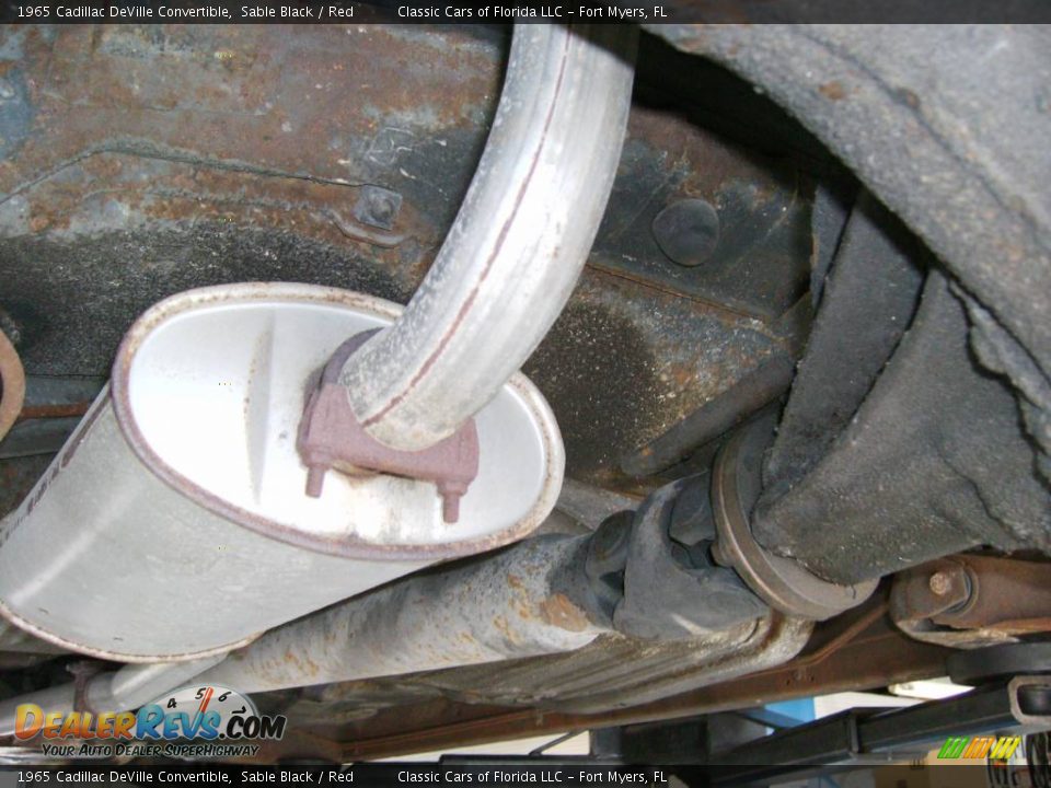 1965 Cadillac DeVille Convertible Sable Black / Red Photo #15