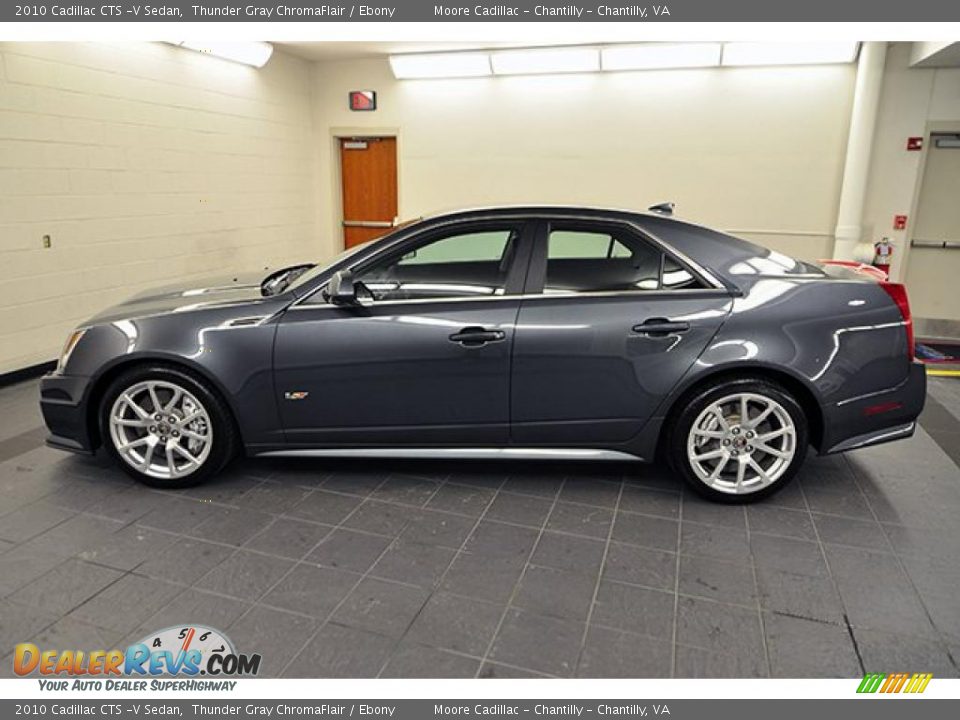 Thunder Gray ChromaFlair 2010 Cadillac CTS -V Sedan Photo #4