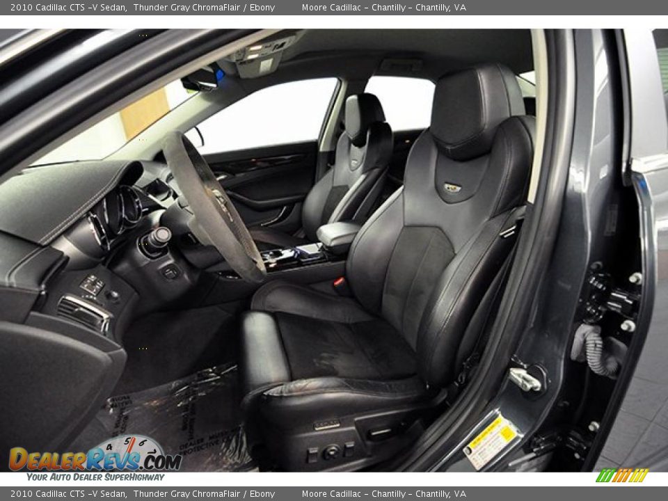 Ebony Interior - 2010 Cadillac CTS -V Sedan Photo #9