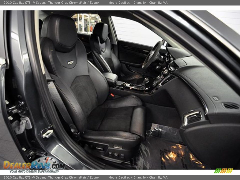 Ebony Interior - 2010 Cadillac CTS -V Sedan Photo #13