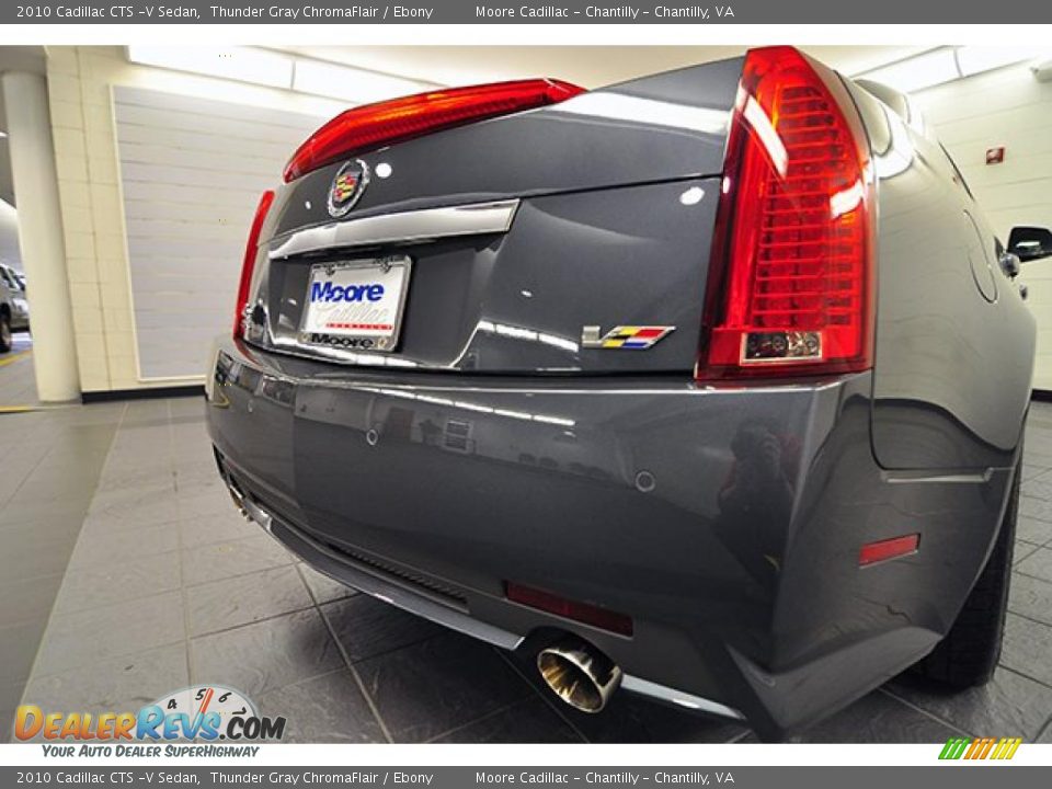 2010 Cadillac CTS -V Sedan Thunder Gray ChromaFlair / Ebony Photo #19