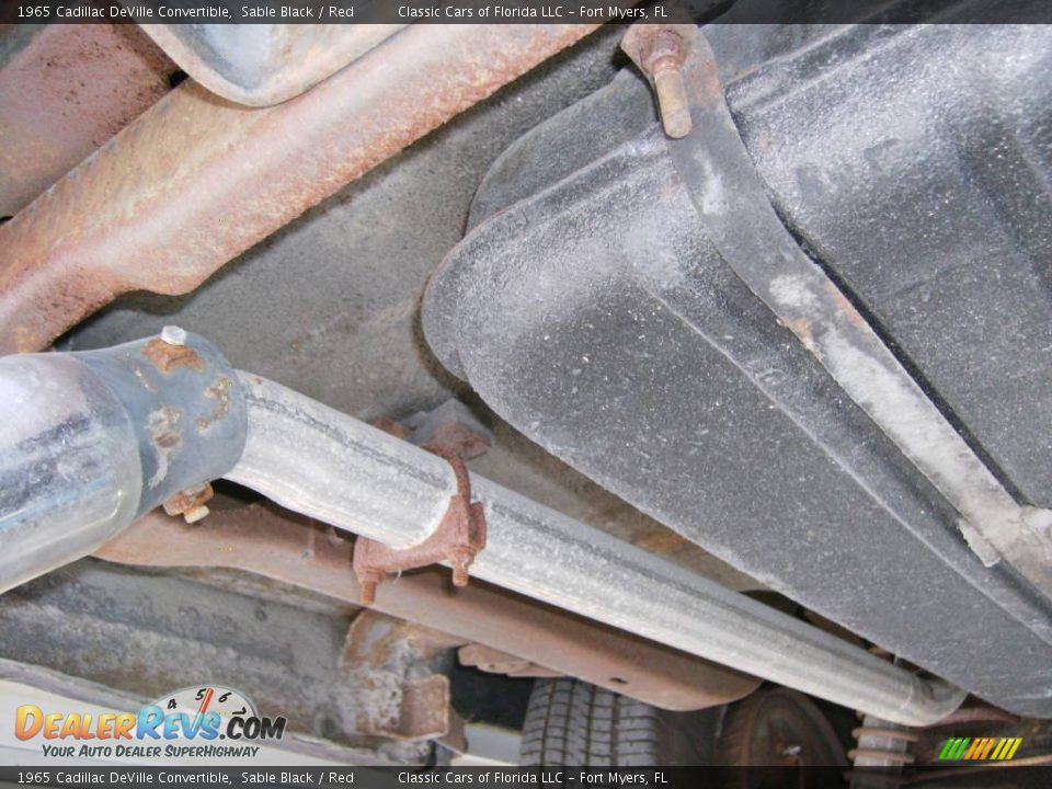 1965 Cadillac DeVille Convertible Sable Black / Red Photo #16